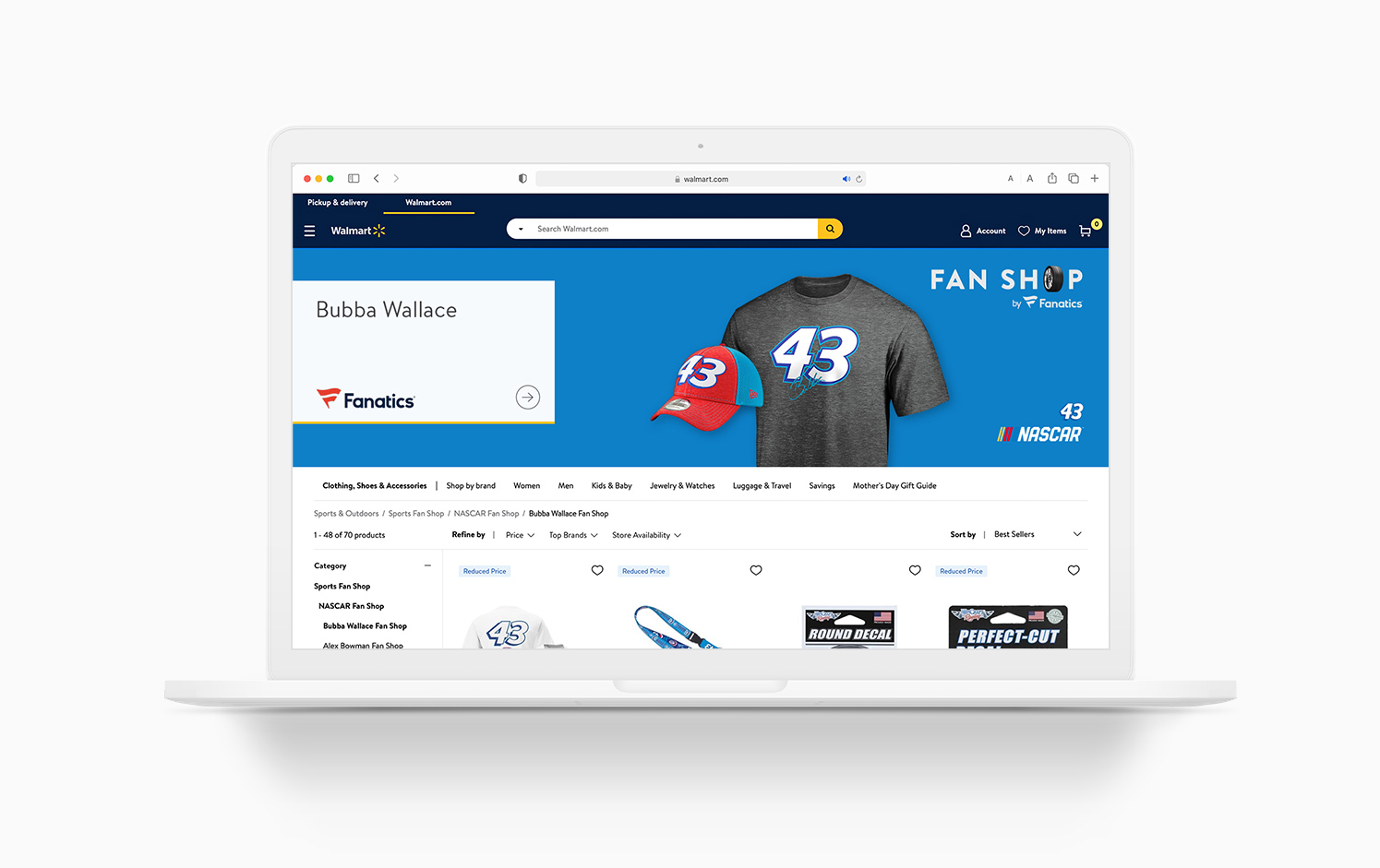nascar fanshop walmart